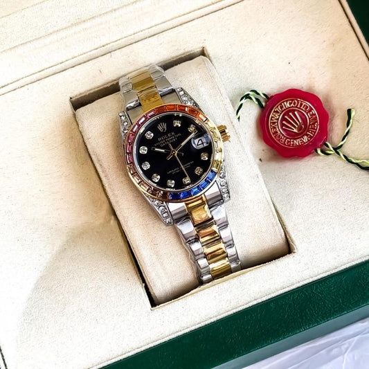 ROLEX_LADIES_GOLD-TT-BLACK