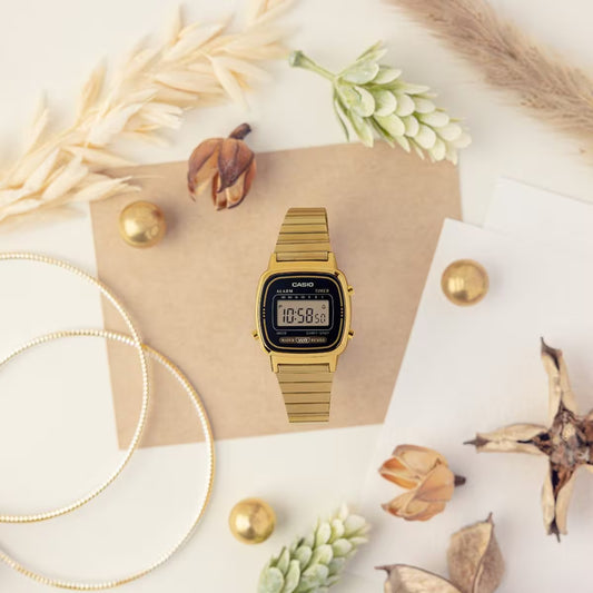 Casio Womens Vintage LA670 GOLD