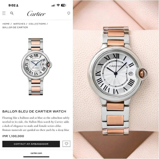 Cartie_r ballon Automatic Ladies
